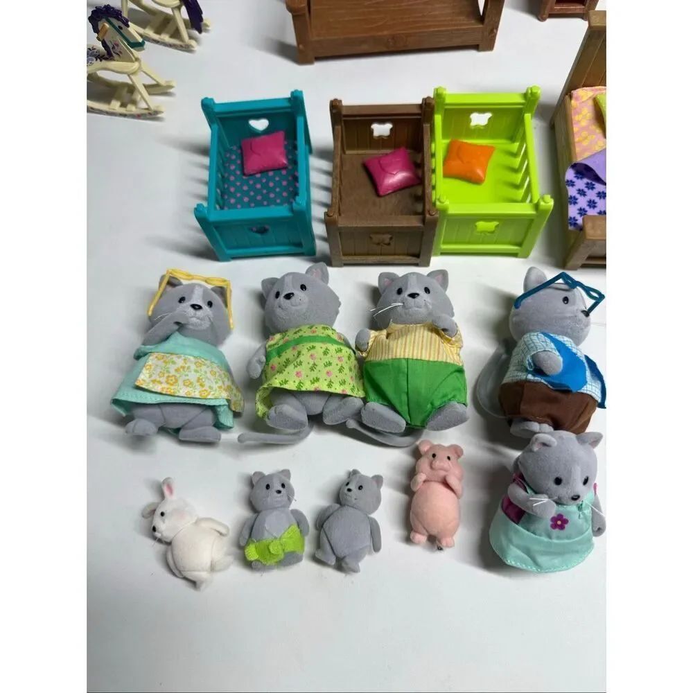 Li'l Woodzeez Miniature Animal Figurine / Accessories Set Nicnacker 25+ pcs